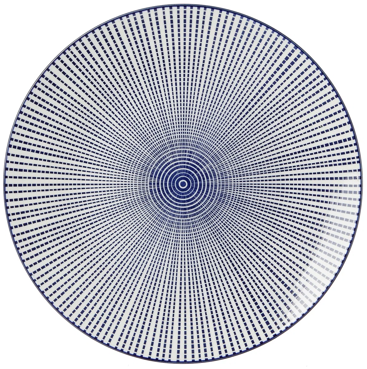 Ritzenhoff & Breker Kuchen-und Frühstücksteller-Set Royal Makoto, 4-Teilig, 21,5 cm Durchmesser Piatti, Porcellana, Blu/Bianco, 21.50 x 21.50 x 2.50 cm, 4 unità