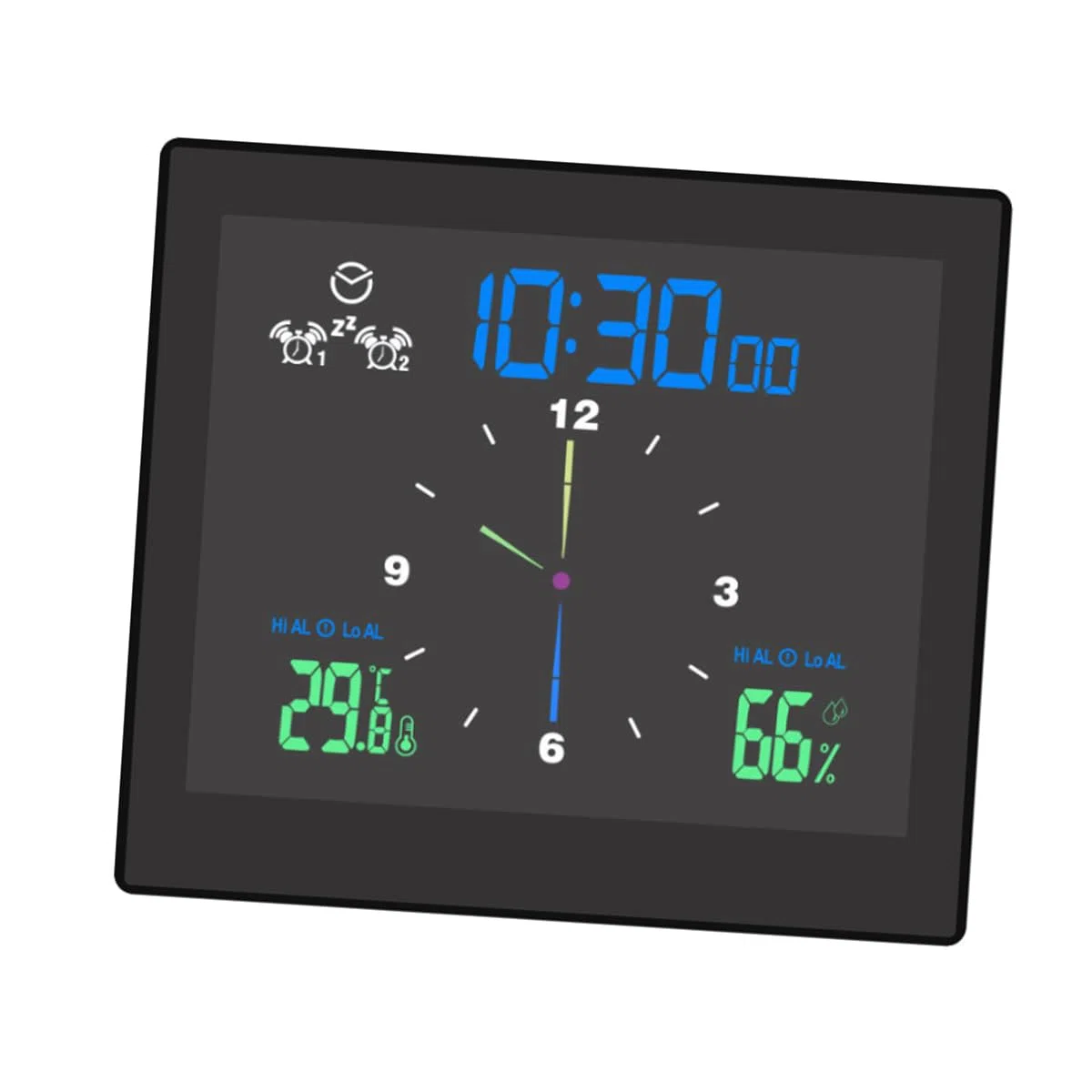 Orologio da Doccia Impermeabile IP65 Orologio Digitale da Bagno Impermeabile con termometro e igrometro e Timer da Cucina Supporto con Foro per Appendere a Ventosa