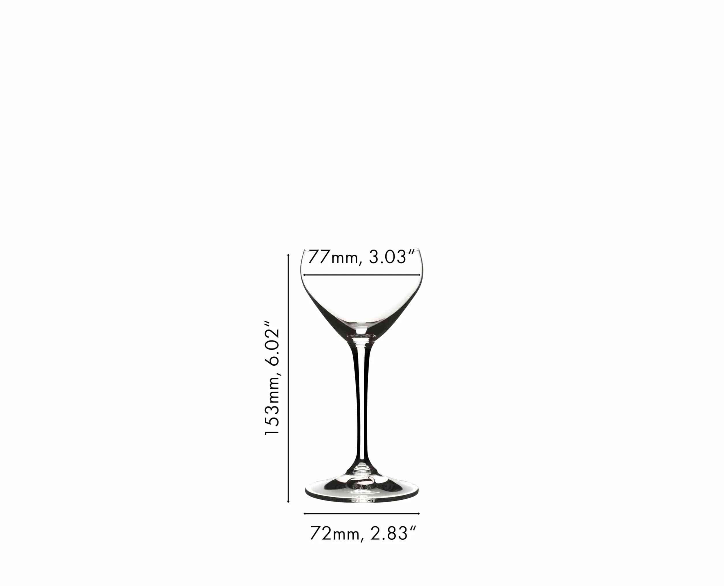 Riedel Nick & Nora 6417/05 - Bicchiere da cocktail, bicchiere in vetro per bevande specifiche, 113,6 ml, trasparente