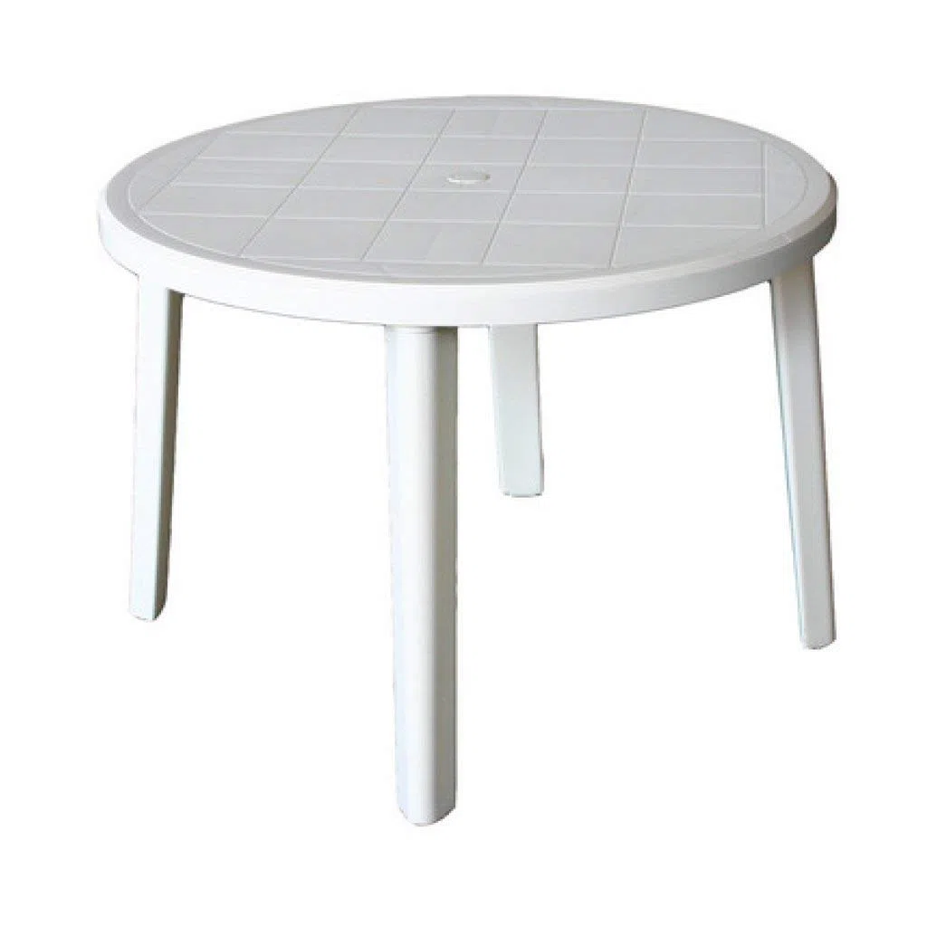 Tavolo Zeus Tondo D.90X72H Bianco