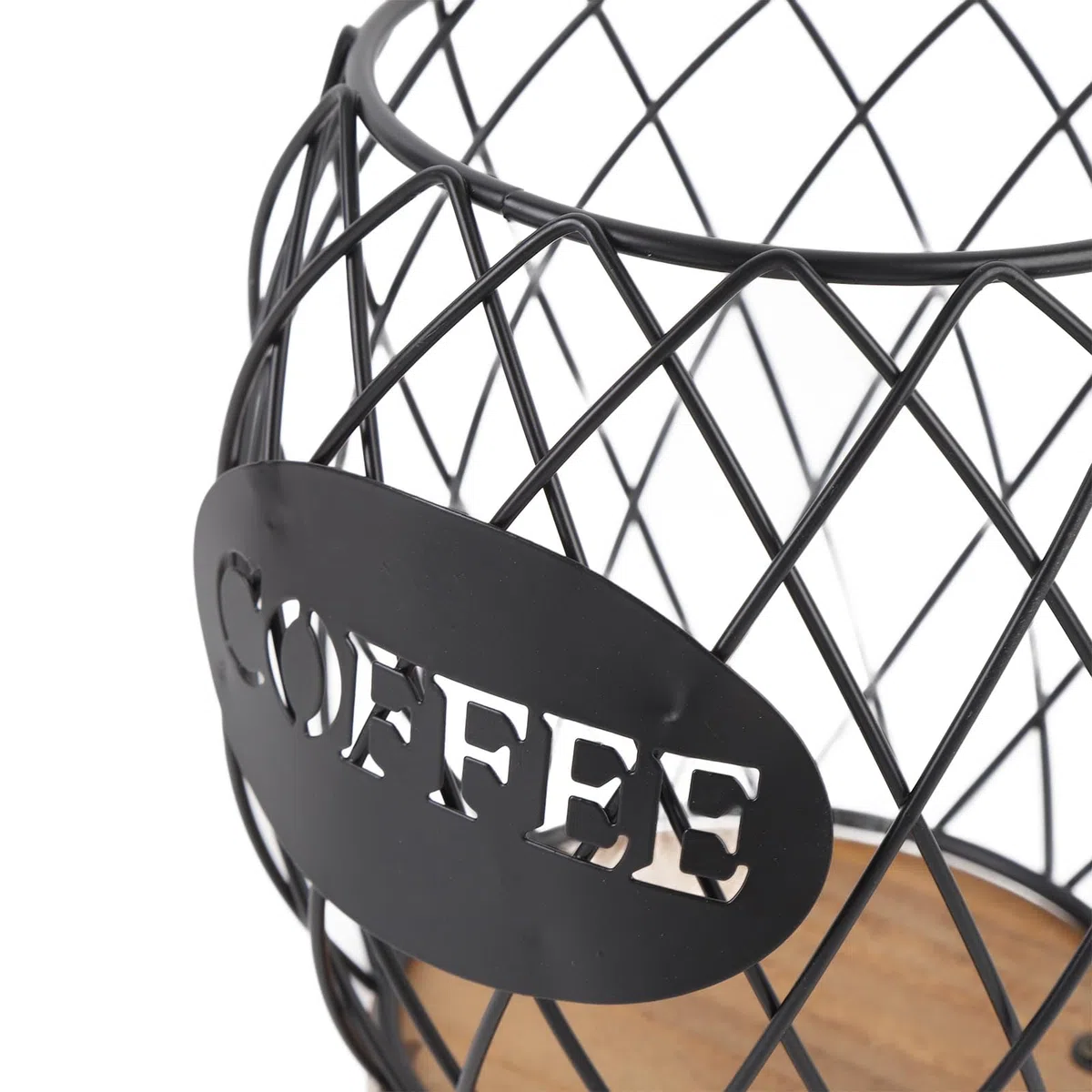Buachois Porta Della Capsula Del Caffè, Cesto di Caffettiera,Gabbia per Capsula Bar,Portabicchieri da Banco per Banco per Barca per Caffè (BUACHOISKX1-11)