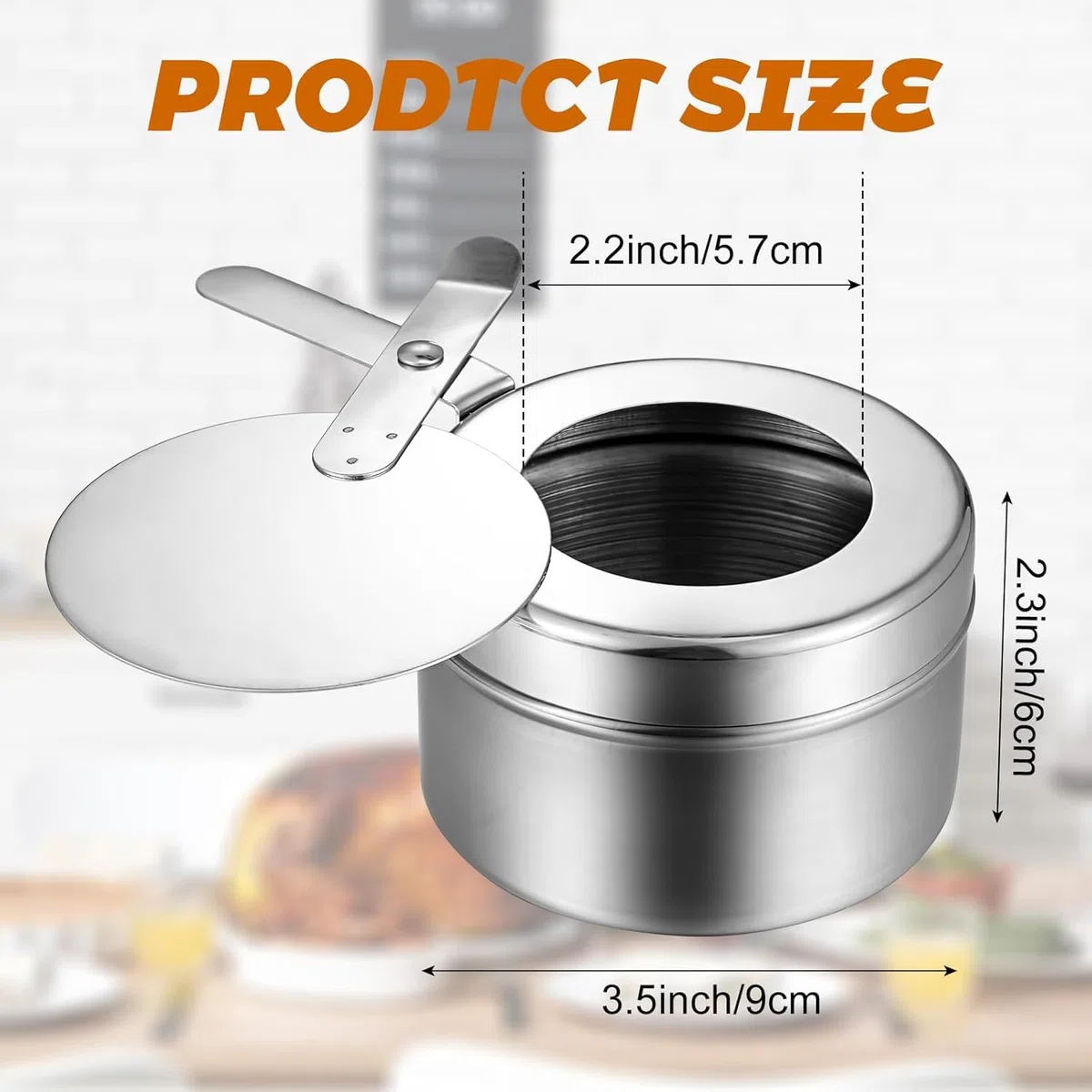 12 Pezzi Contenitore per Pasta Combustibile per Fonduta, Scaldavivande per Chafing Dish in Acciaio Inox, con Regolatore di Fiamma Fuel Holder, Cucina ad Alcool per Hotpot, Drypot