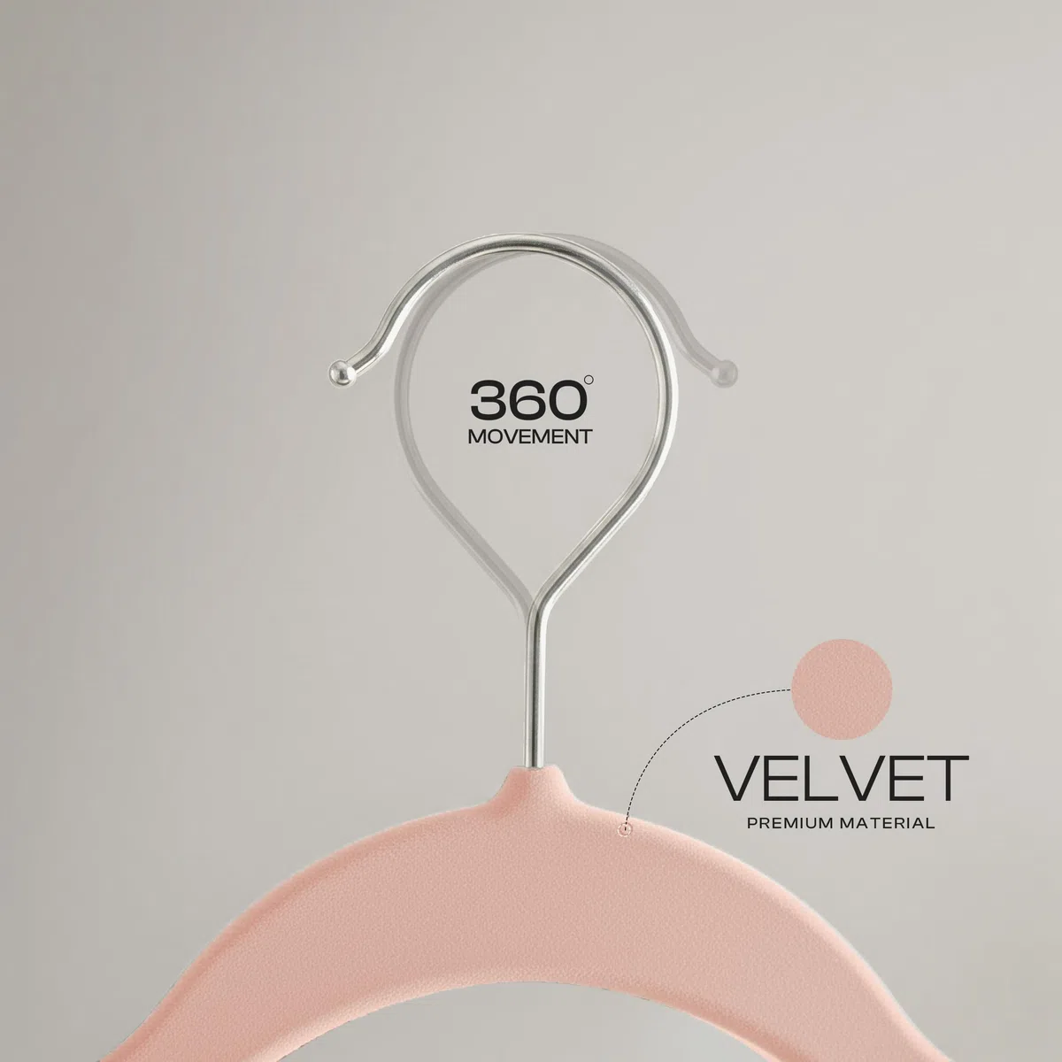 Utopia Home - Grucce in velluto - Antiscivolo e resistenti con barra per cravatte - Grucce salvaspazio per camicie, giacche e vestiti (Rosa, Confezione da 20)