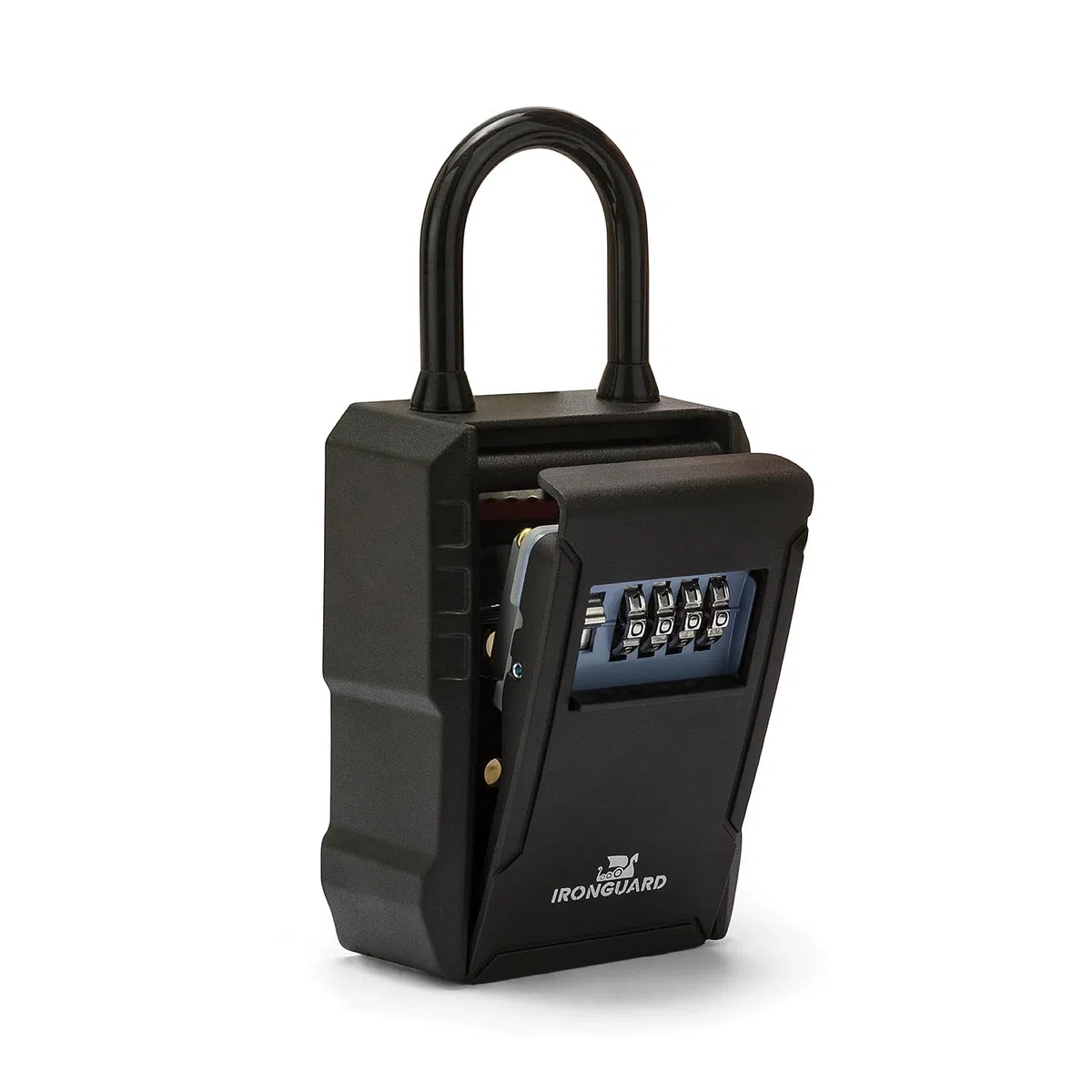 IRONGUARD IG014 - Cassetta di sicurezza per chiavi - Con lucchetto - Contenitore grande - Resistente alle intemperie - Combinazione a 4 cifre - Ideale per chiavi ingresso casa, garage e B&B