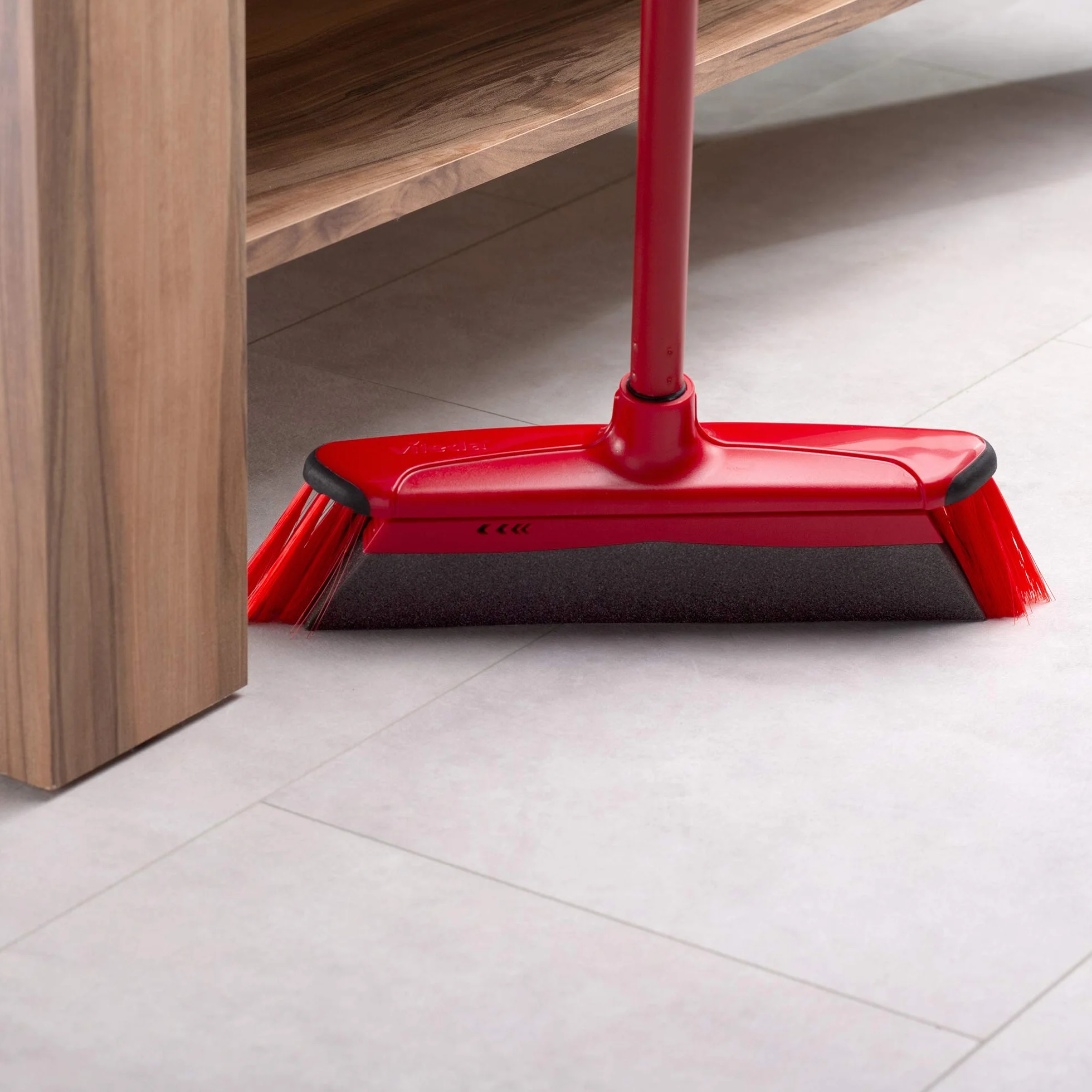 Vileda DuActiva Scopa Antipolvere + Paletta Manico Lungo, Rosso, 8 x 28.5 x 80 cm