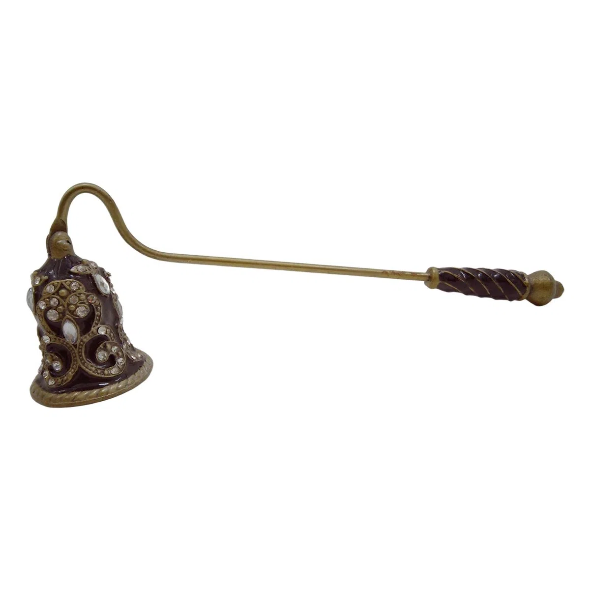 F Fityle Campana di Candela, a Campana di Candela con Manico Lungo, di Fiamma con stoppino in Metallo per spegnere di Candela in, Stile D