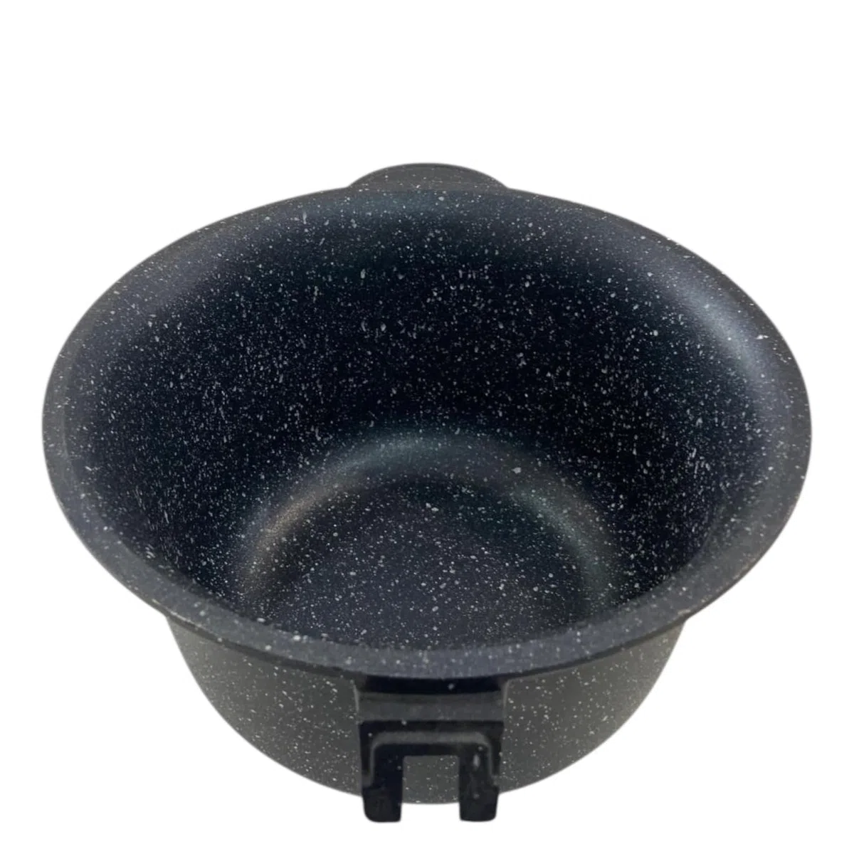 Paiolo Artigianale 24 cm – Rivestimento in Pietra Lavica, Made in Italy | Ideale per minestre, minestrone, zuppe, Pasta, Riso e cotture lente etc! No induzione