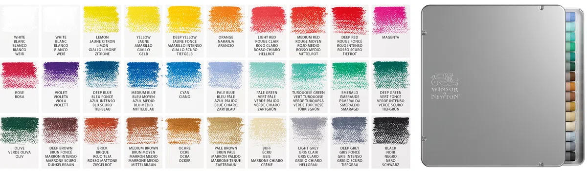 Winsor & Newton Pastelli Teneri - Set 30 Pastelli