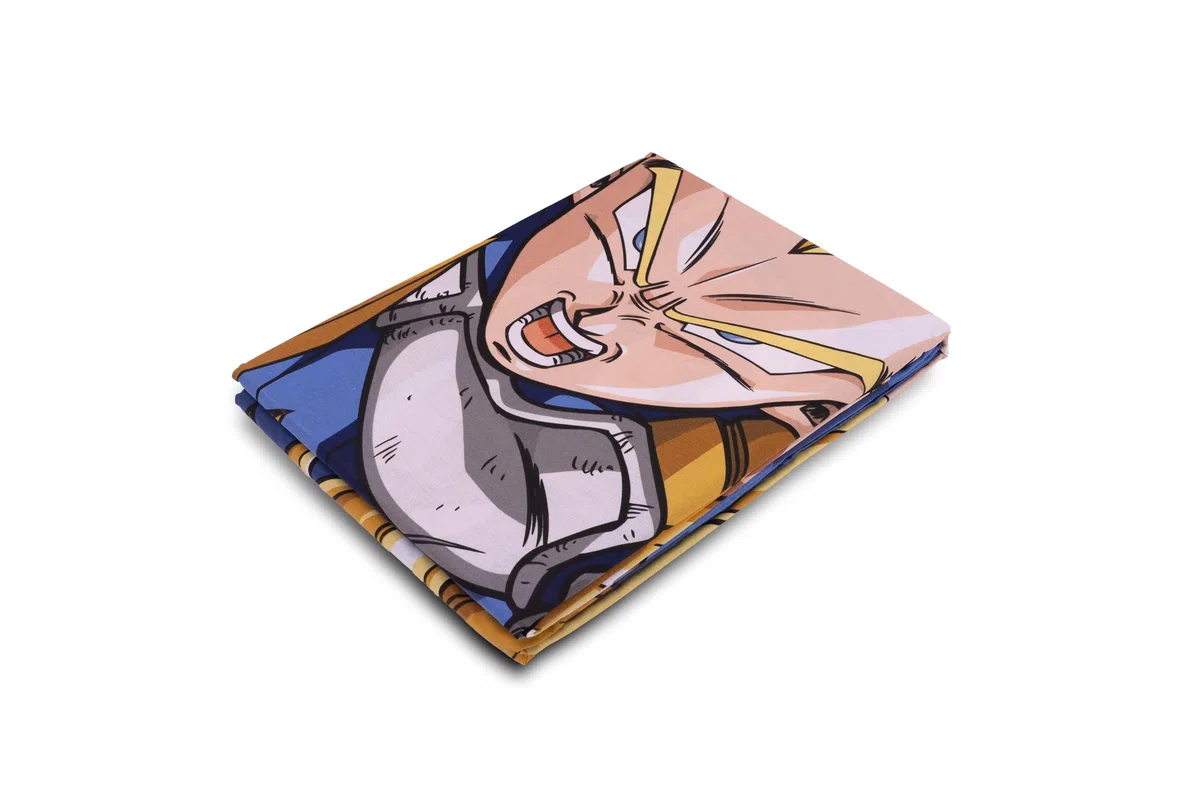 hermet Dragonball, Set Lenzuola Letto Singolo, Completo Letto Singolo, Lenzuolo Sopra, Lenzuolo Con Angoli, Federa, 100% Cotone, Prodotto Ufficiale