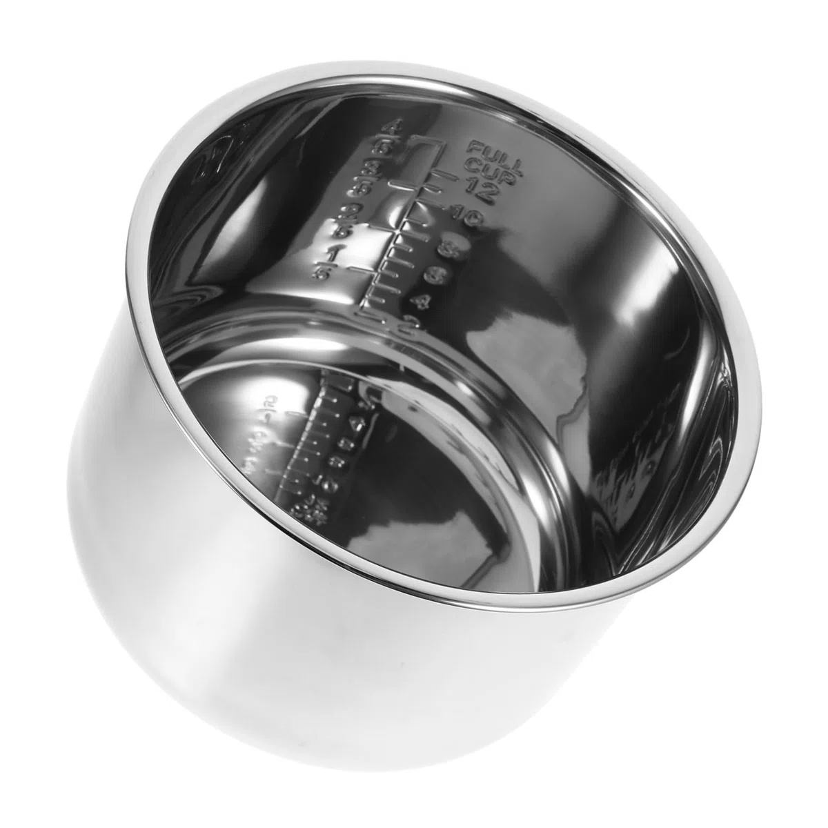 Garneck Pentola Elettrica Pentola Interna 6l Di Sostituzione in Acciaio Inossidabile Con Scala Per Pentole Di Riso E Pentole A Pressione Accessori Per Cuocere La Preparazione
