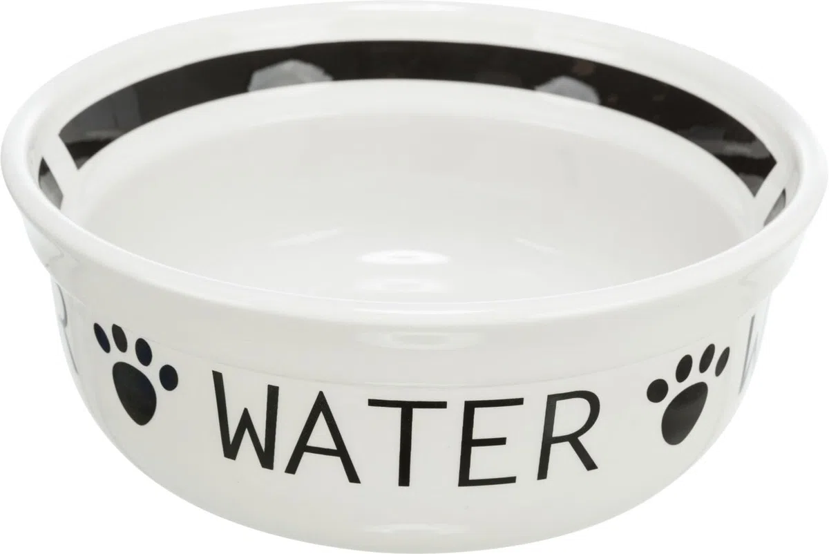 Trixie Eat on Feet, set di due ciotole in ceramica per cani, 1,6 litri, multicolore