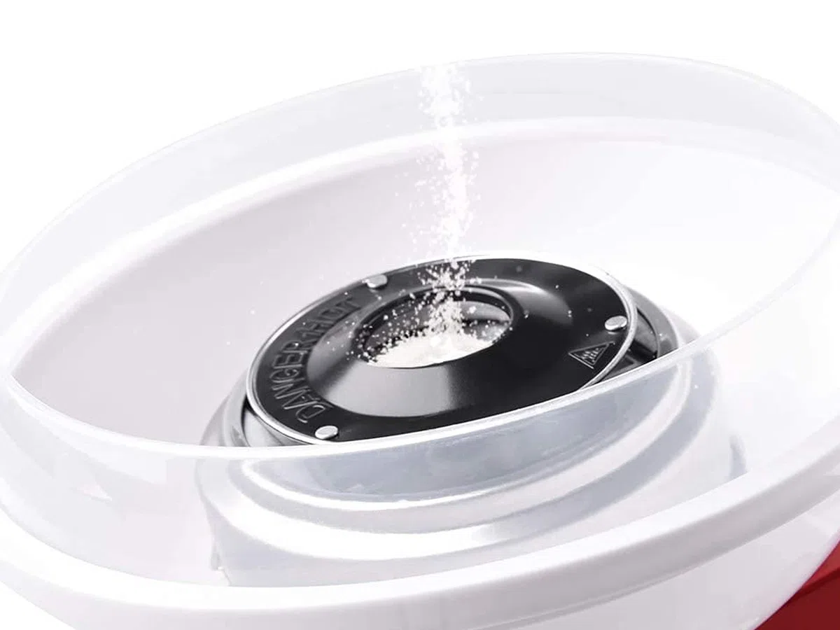 BEPER 90.608 Macchina per Zucchero Filato con Paraschizzi - Macchina Zucchero Filato per Bambini con Cucchiaino in Dotazione, 500 W