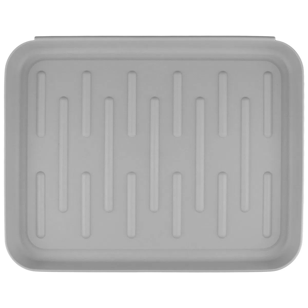 6 Pezzi Vassoio Porta Scarpe Ingresso in Plastica, Portascarpe Multifunzionale con Texture, Tappetino Sottociotola, 35 x 27 x 3 cm, Grigio