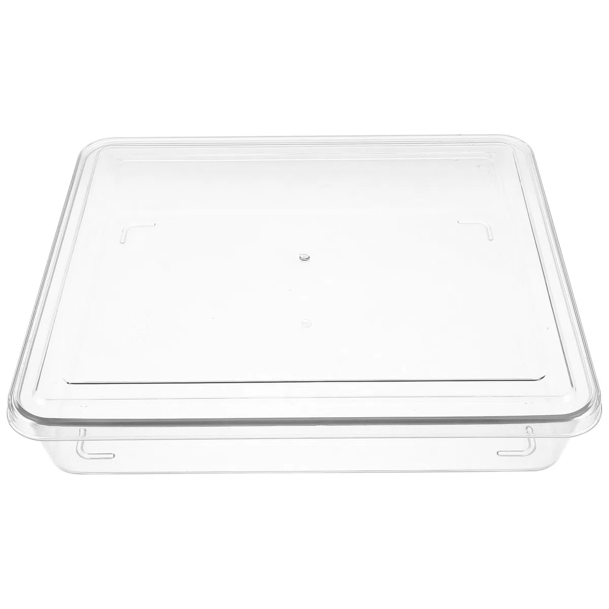 Teglia rettangolare per tiramisù: contenitore in plastica trasparente per tiramisù, cheesecake, mousse e pasticcini - 33x73 cm, impilabile, ideale per pasticcerie e feste.