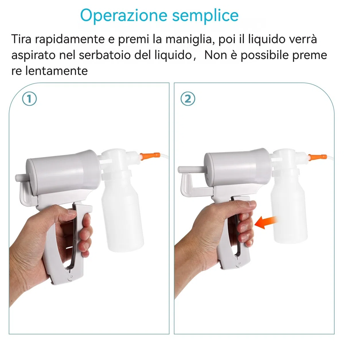 Scicalife Aspiratore Catarro Manuale Aspiratore Portatile per Casa Viaggi All'aperto