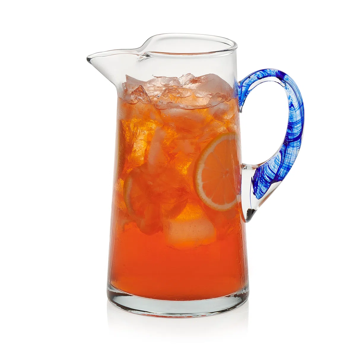 Libbey Cabos - Brocca in vetro con manico blu, 1000 ml