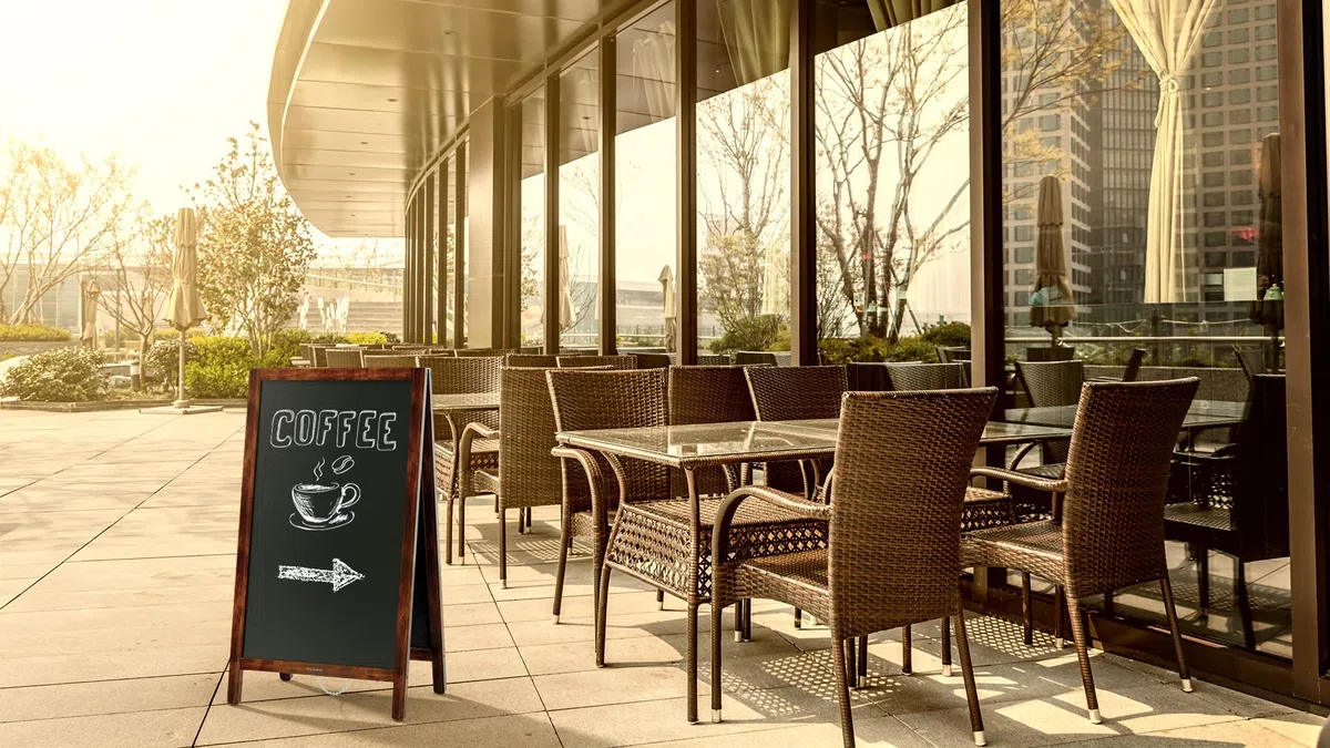 ALLboards Lavagna per gesso a cavalletto bifacciale 80x45 cm resistente all’acqua MARRONE CLASSICO