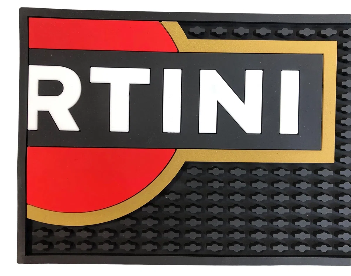 ALE E COMMERCE Tappetino Cocktail Bar Mat Pubblicitario Relizzato per Martini