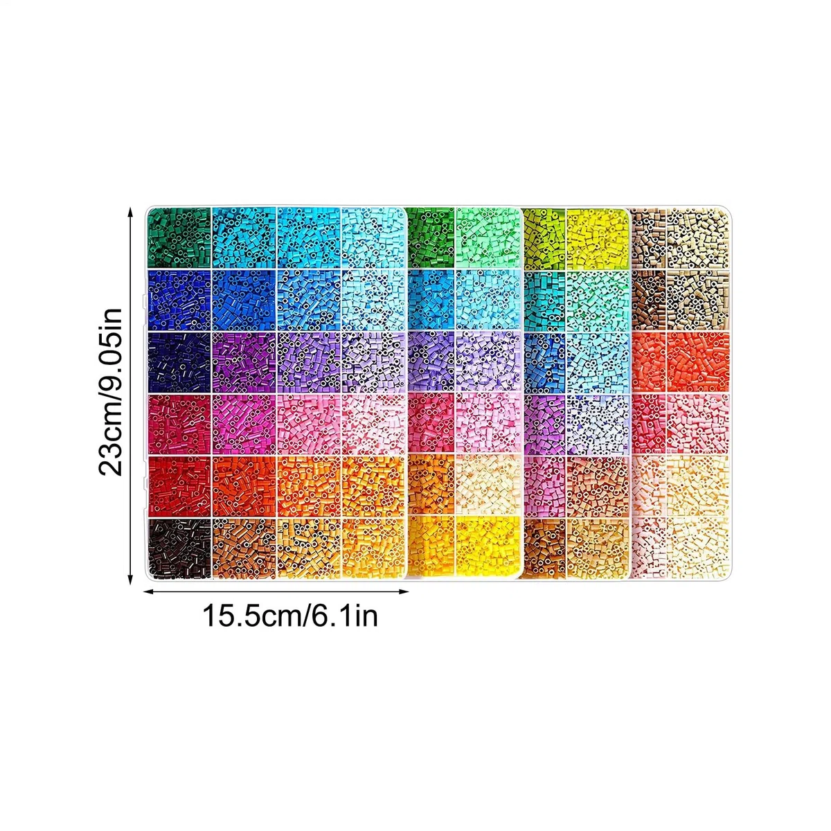 Generisch Perline da stirare per bambini, set fai da te fatto a mano, 24-96 colori, perline da stirare per feste di compleanno per bambini, progetti scolastici, attività familiari, campo estivo a casa