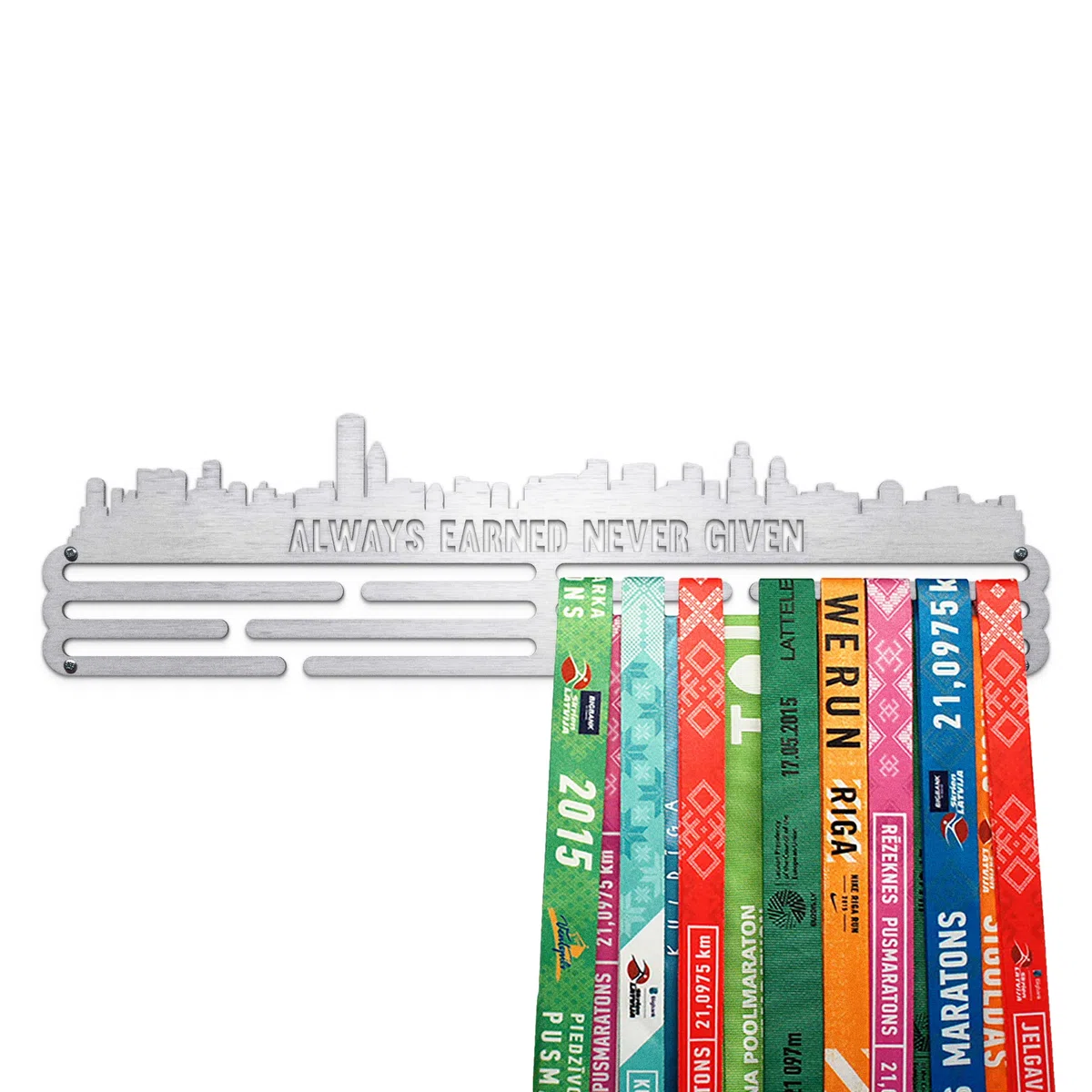 City Sport Porta Medaglie Acciaio Inossidabile | 48 medaglie | Medal Hanger Display | Steel Medal Holder