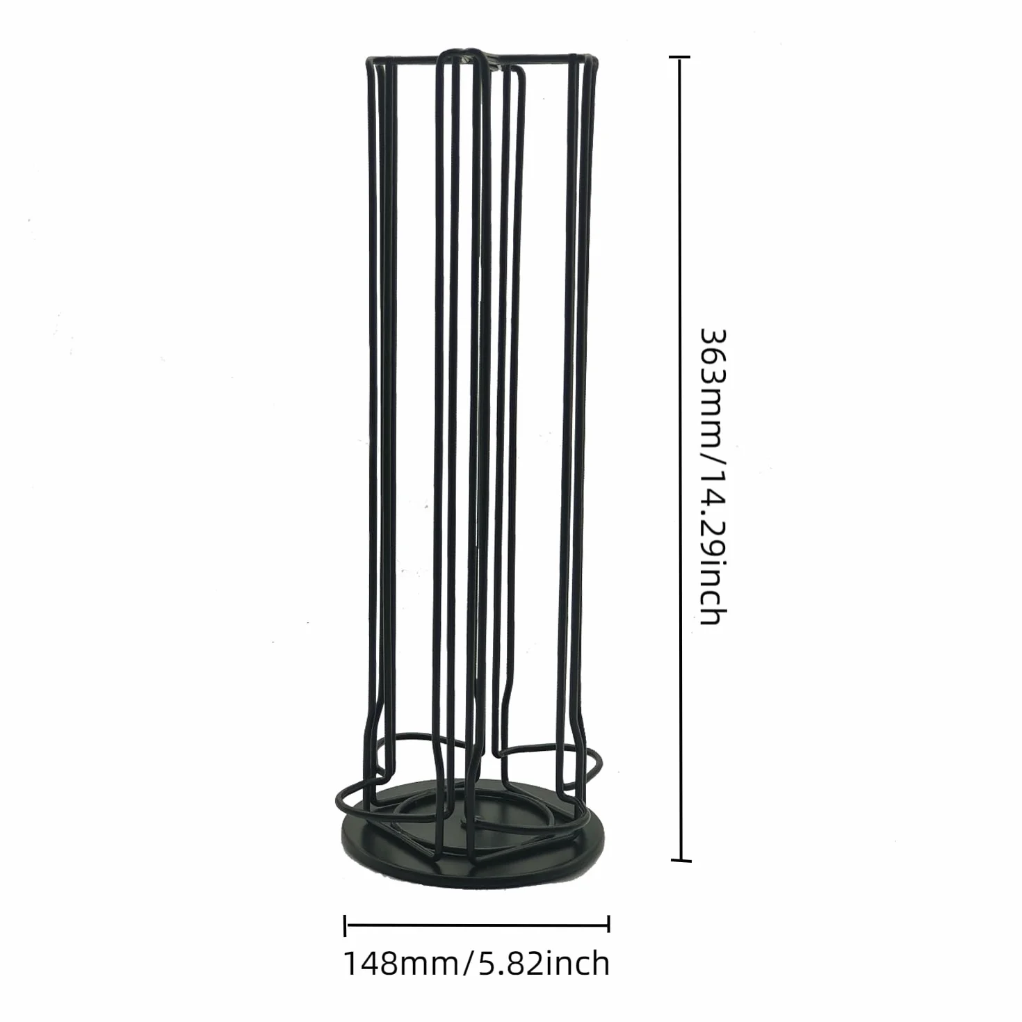 Supporto per capsule da caffè per Nespresso Vertuo (28 pezzi), Supporto per capsule da caffè Vertuoline con rotazione, porta capsule da caffè (Nero 28 capsule)