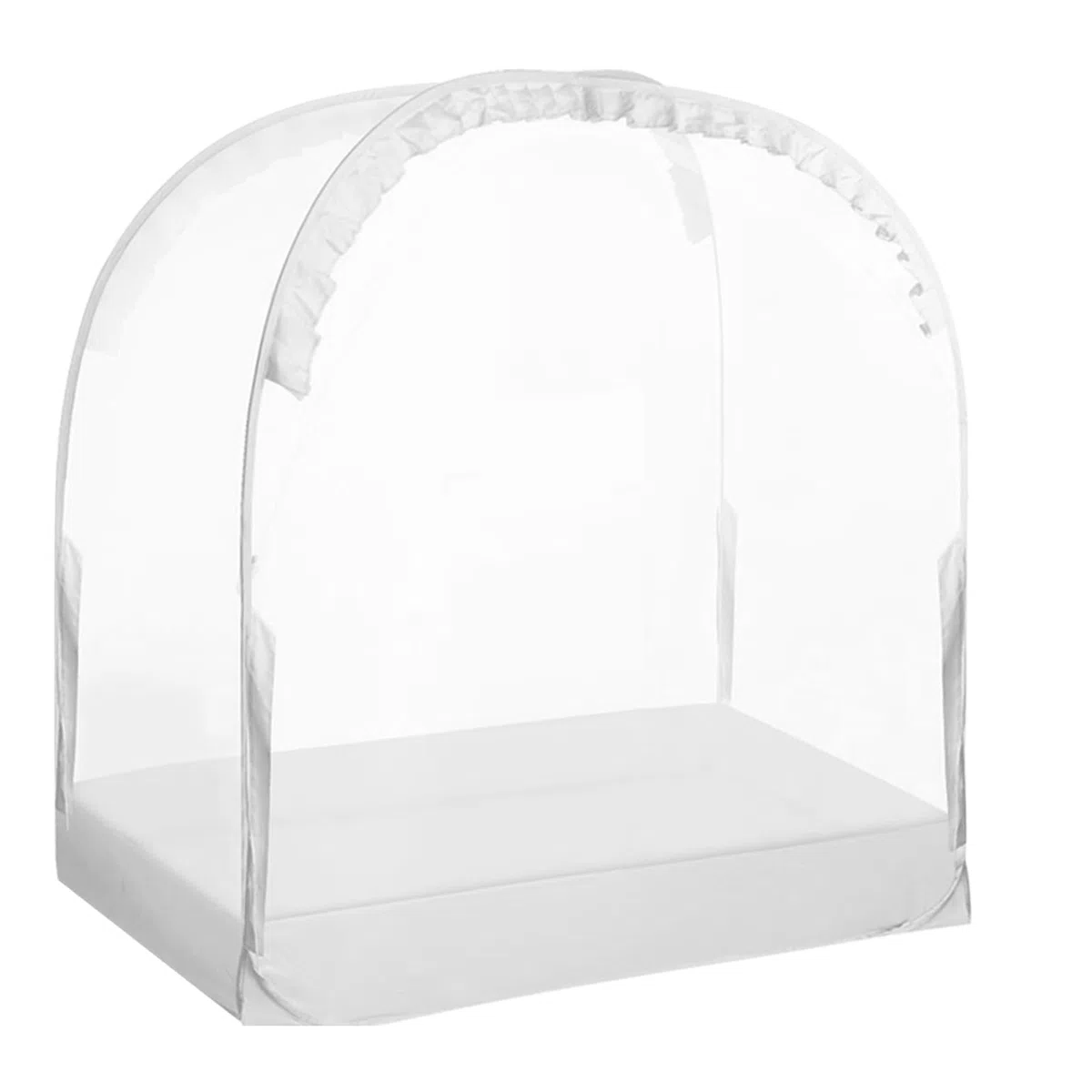 per culla, copertura per culla pop-up, baldacchino in rete, rete traspirante, telaio in acciaio, per bambini con protezione anti-salita per la cameretta dei bambini, per la sicurezza del