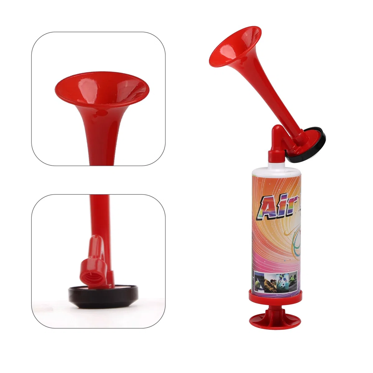 FARBIN Air Horn, pompa per fanfara, in metallo, classica Air Horns, tromba, Airhorn