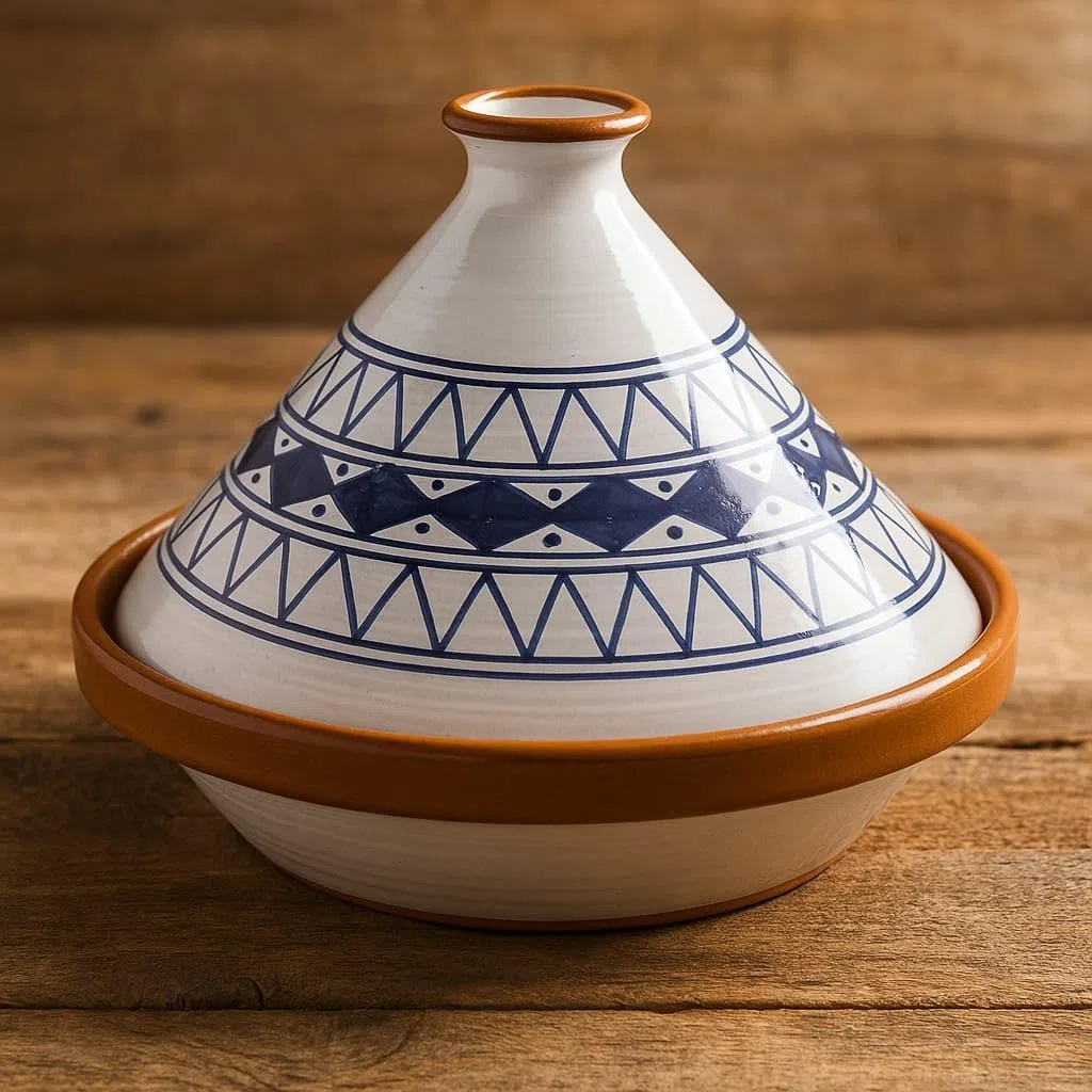 Tajine Pentola Terracotta Piatto Etnico Marocchino Tunisino XL 32cm 0212242002