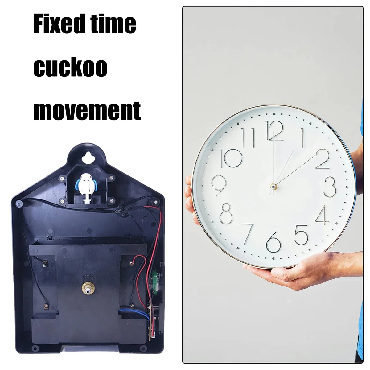 Kit di movimento per orologio a cucù, a batteria, per la riparazione del motore