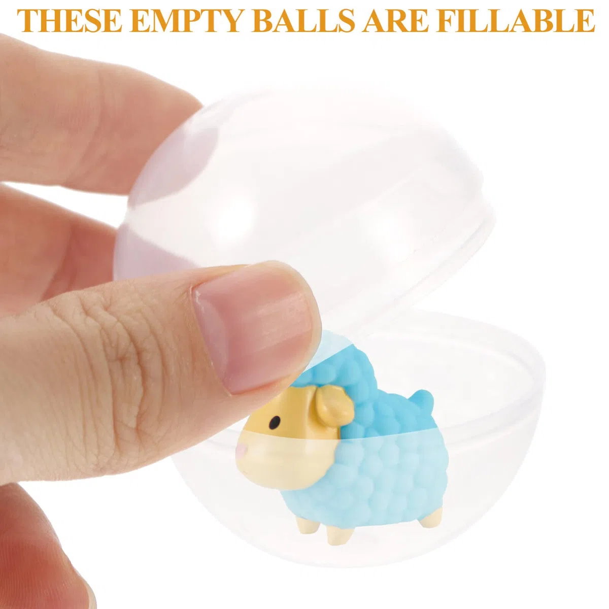 PRETYZOOM 100Pcs Piccole Capsule Rotonde 50mm Contenitori Trasparenti Capsule Riempibili Vuote Palline Intrecciate Per Distributori Automatici Gumball A Sorpresa