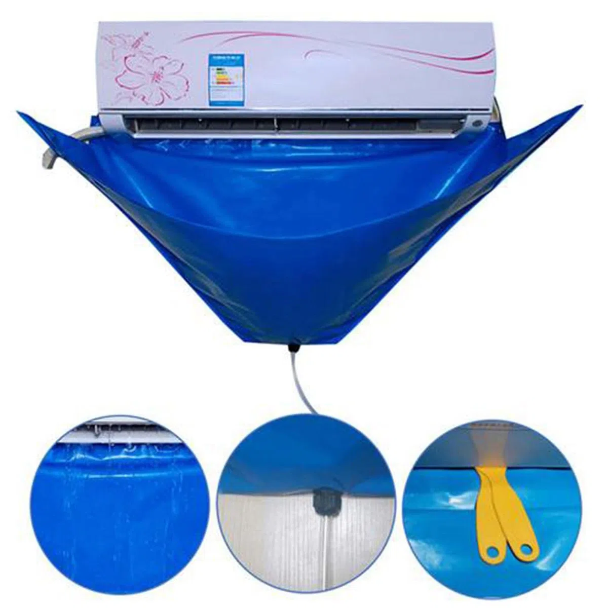 Kit Pulizia Murale,Aria Condizionata Spalato, Kit Di Pulizia Impermeabile Per Condizionatore D'Aria Condizionatore, Split Parete Con Tubo Acqua