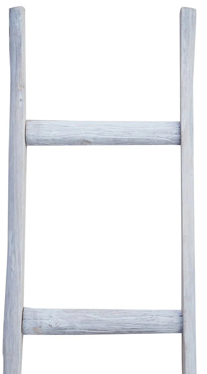 Biscottini Scaletta porta asciugamani bagno 150x8x40 - Scala Decorativa in Legno - Scala portasciugamani - Scaletta legno appendi asciugamani - Scalette portasciugamani da parete Metallo, Bambu