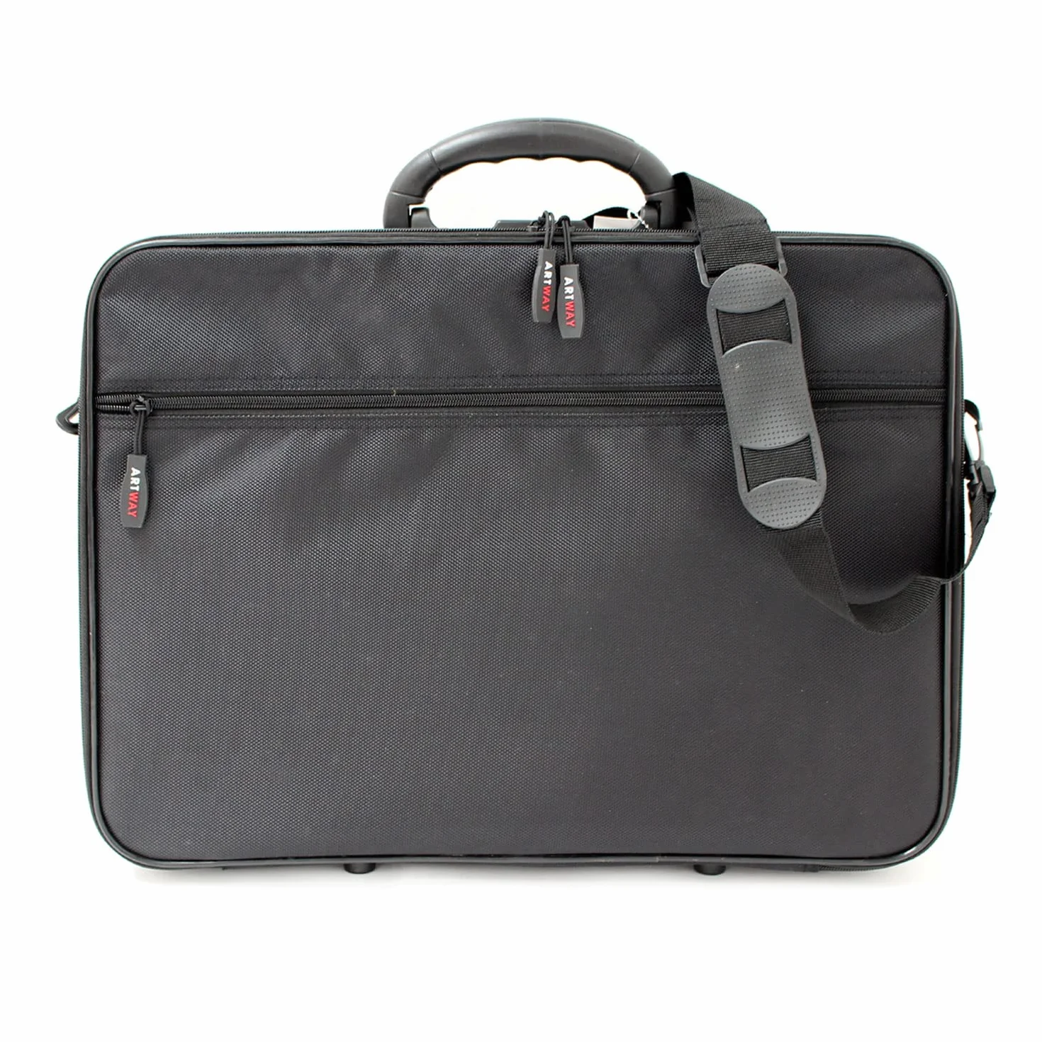 Artway - Custodia da trasporto A3 - Spallacci e tracolle interne - Grande cartella artistica con tasche interne ed esterne (senza anelli)