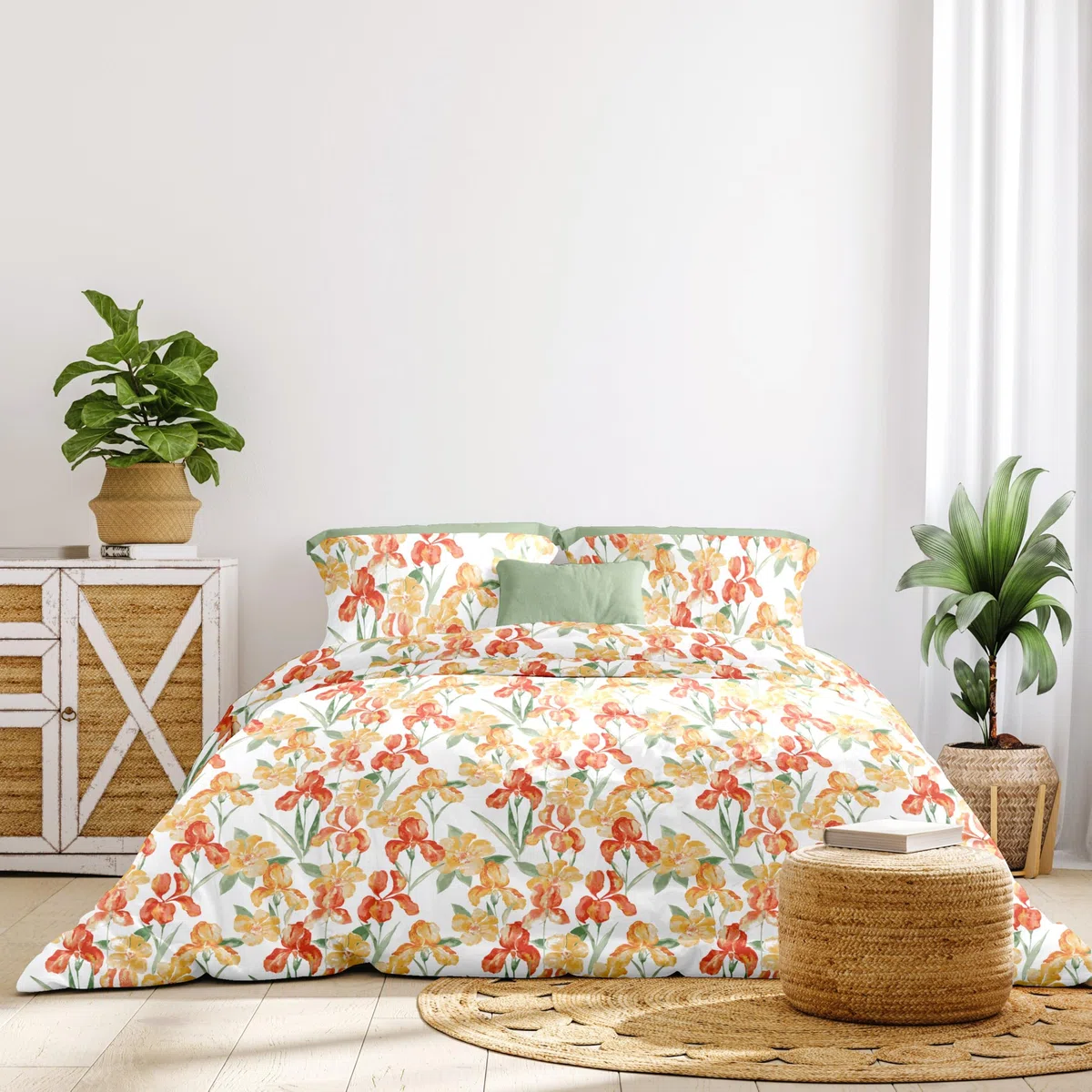 PARAH Set Copripiumino Matrimoniale Doubleface 250x200 cm con Patella 40 cm + 2 Federe 50x80 cm – 100% Cotone Morbido di Alta Qualità