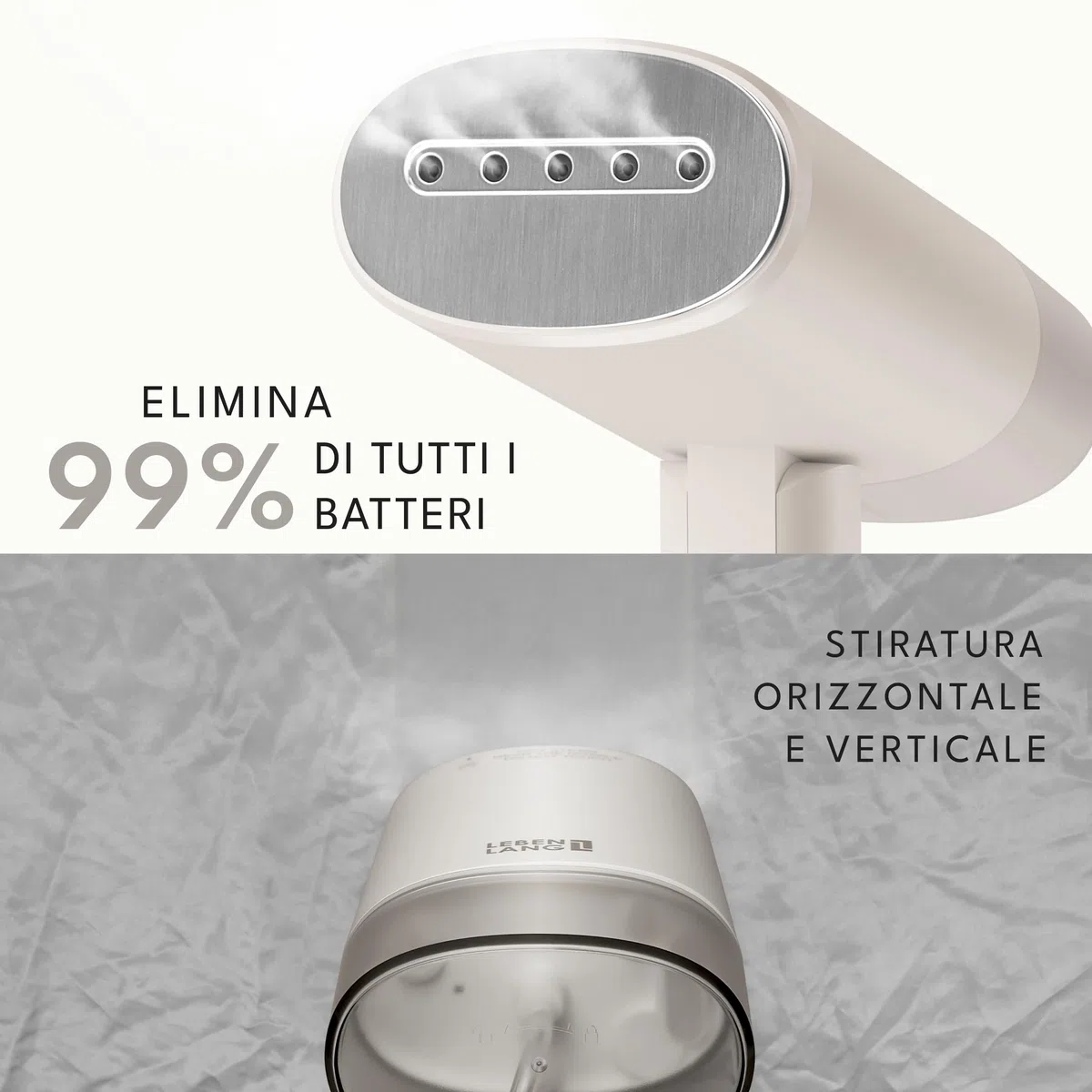 LEBENLANG Ferro da stiro da viaggio - Compatta pieghevole & Incl.con set da viaggio I Ferro da stiro verticale & Portatile Stiratore verticale Stirella a vapore
