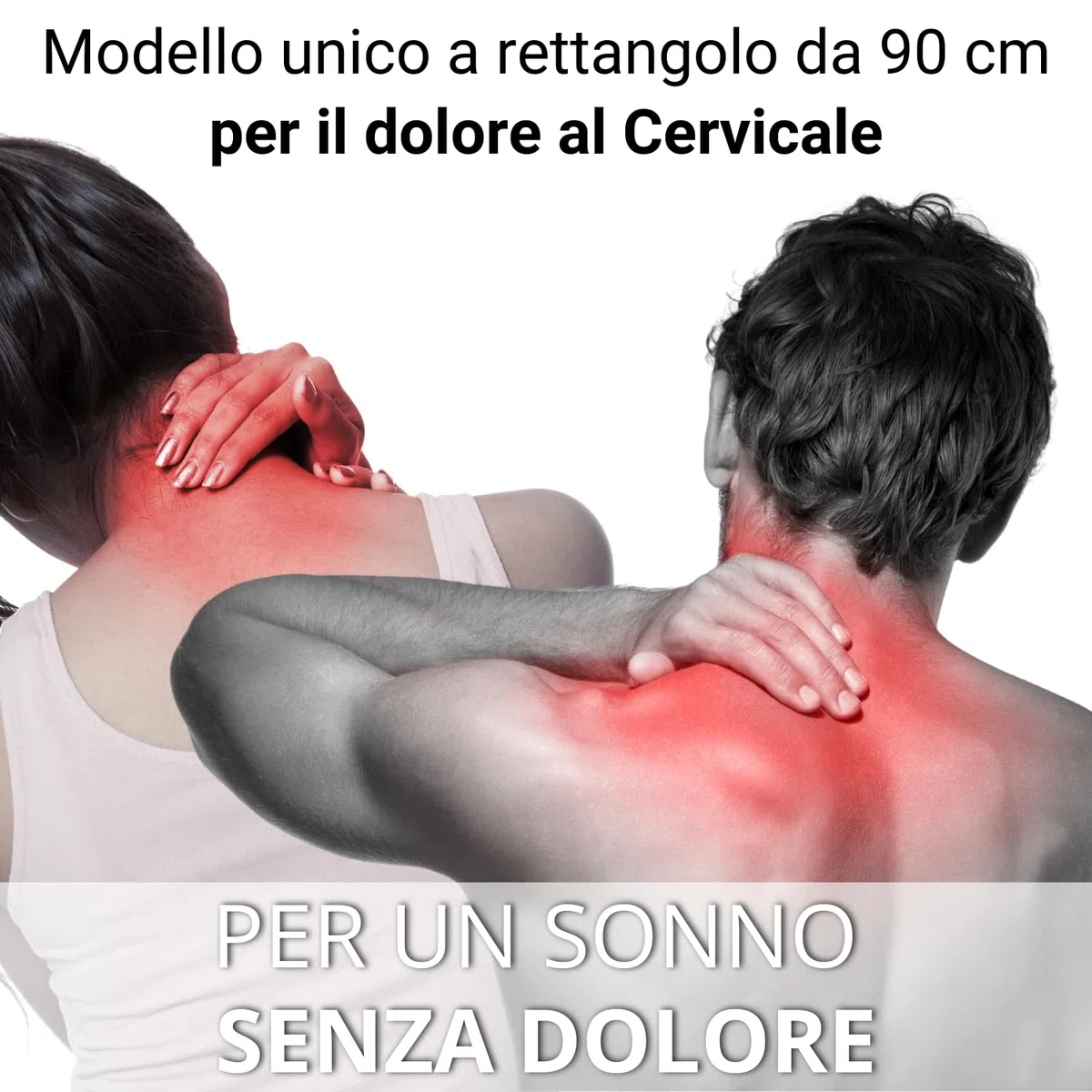 Cuscino per Lettino da 90 cm Cuscino Cilindrico Fisioterapia 90cm Tubolare Lungo Cilindro Tubo Cervicale Traversini Lungo Pillow Memory Foam Lombare per Lettino Dormire ✮Garanzia✮