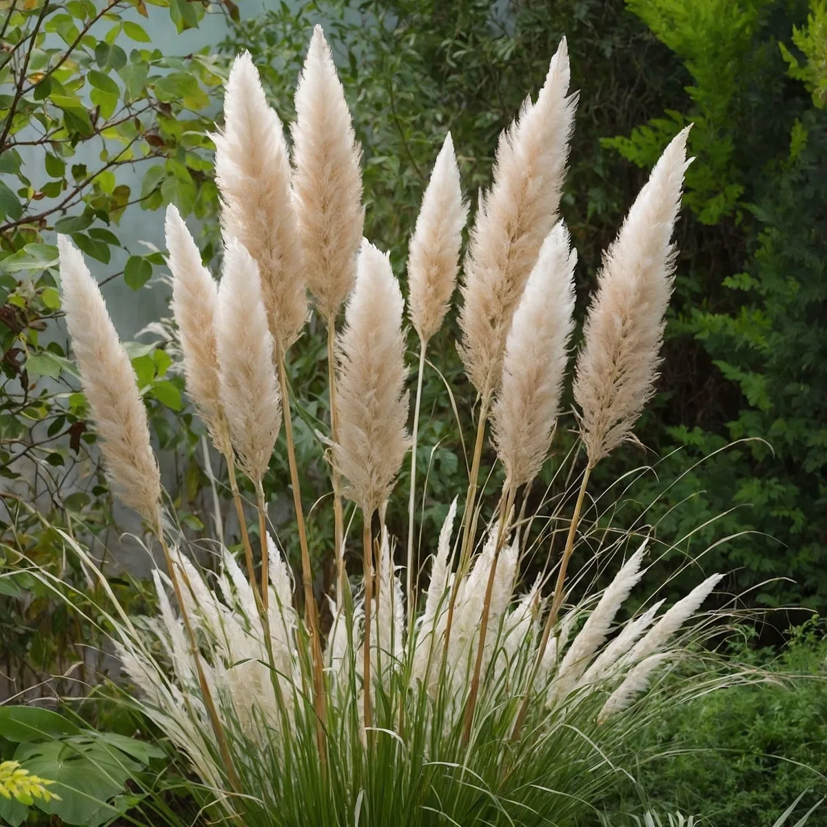 Plant in a Box - Erba pampa bianca - Set di 6 - Cortaderia selloana - Vaso 9cm - Altezza 25-40cm