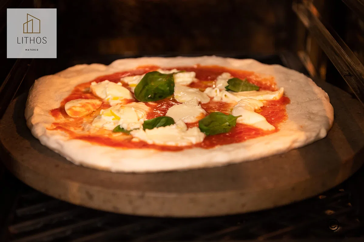 Pietra Lavica Etnea - Ollare Piastra per Pizza, Carne, Verdure - Rotonda Personalizzabile