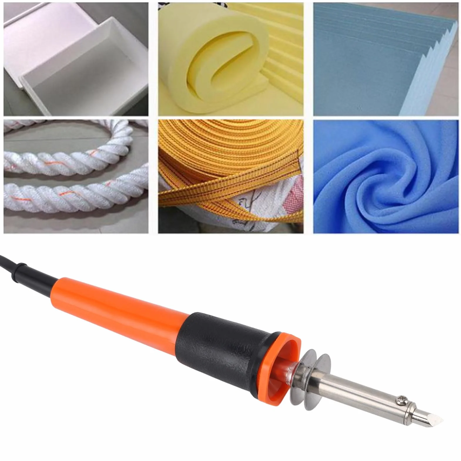 Fdit Kit di Utensili per Taglierina Elettrica a Coltello Caldo, Set di Taglierina Termica da 27 Pezzi con 16 Lame e Supporto in Metallo 400 ℃ Ad Alta Temperatura per Plastica in Legno (EU 220V)