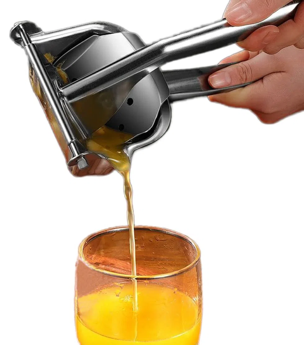 Spremiagrumi manuale, in acciaio inox 304, per mele, pere, agrumi, melograni, limoni, arance e altro, spremi frutta manuale