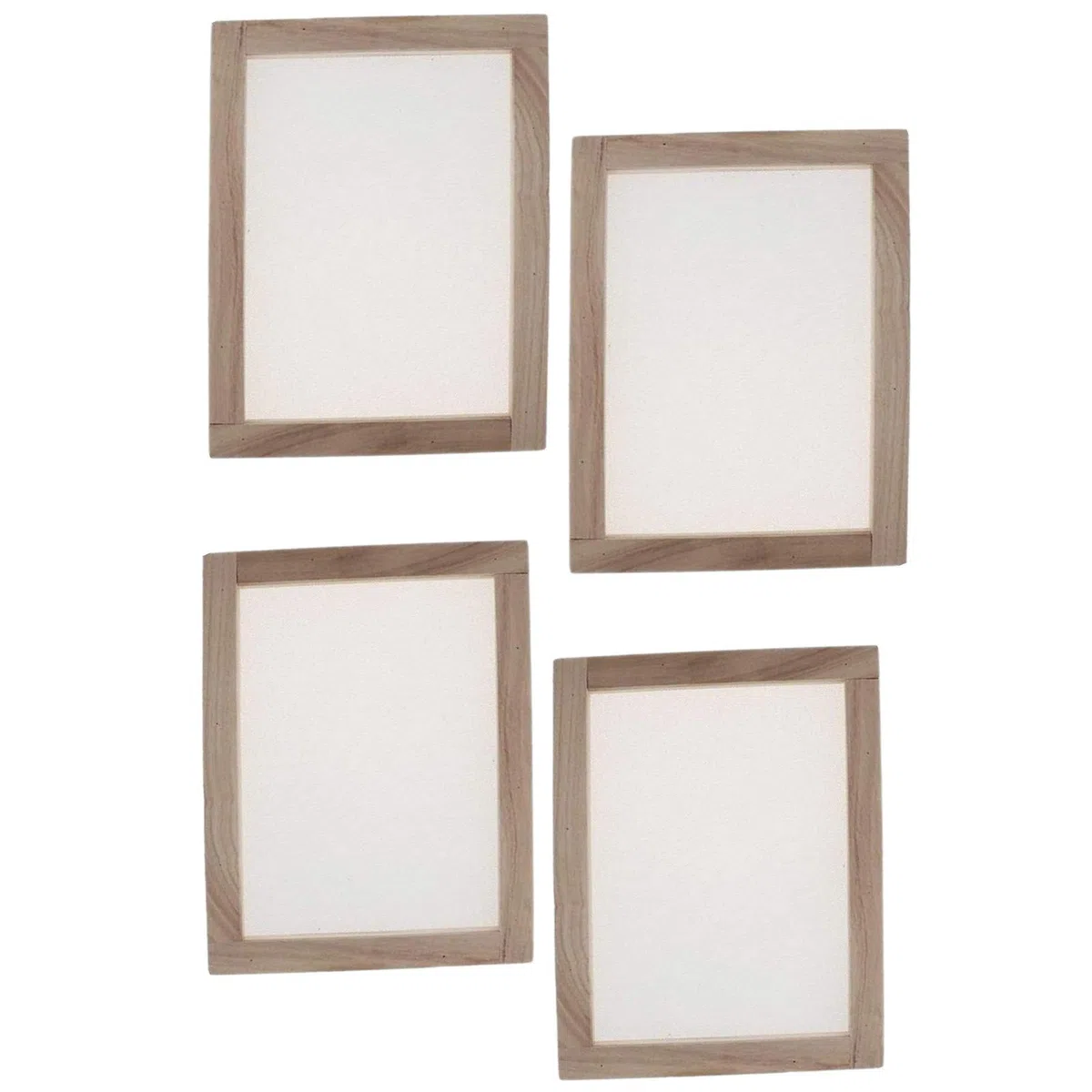 4 pezzi per la fabbricazione della carta da parati tradizionale stampo in legno strumento per la creazione di carta per bambini e adulti fai da te fai da te (19 x 25 cm)