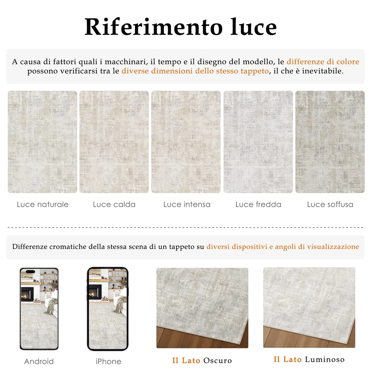 PureCozy Tappeto Salotto Tappeti 120x170cm Beige Lavabile in Lavatrice Antiscivolo Moderno Astratto Naturale Grande Carpet Cameretta Scendiletto Camera da Letto Ufficio Pelo Corto
