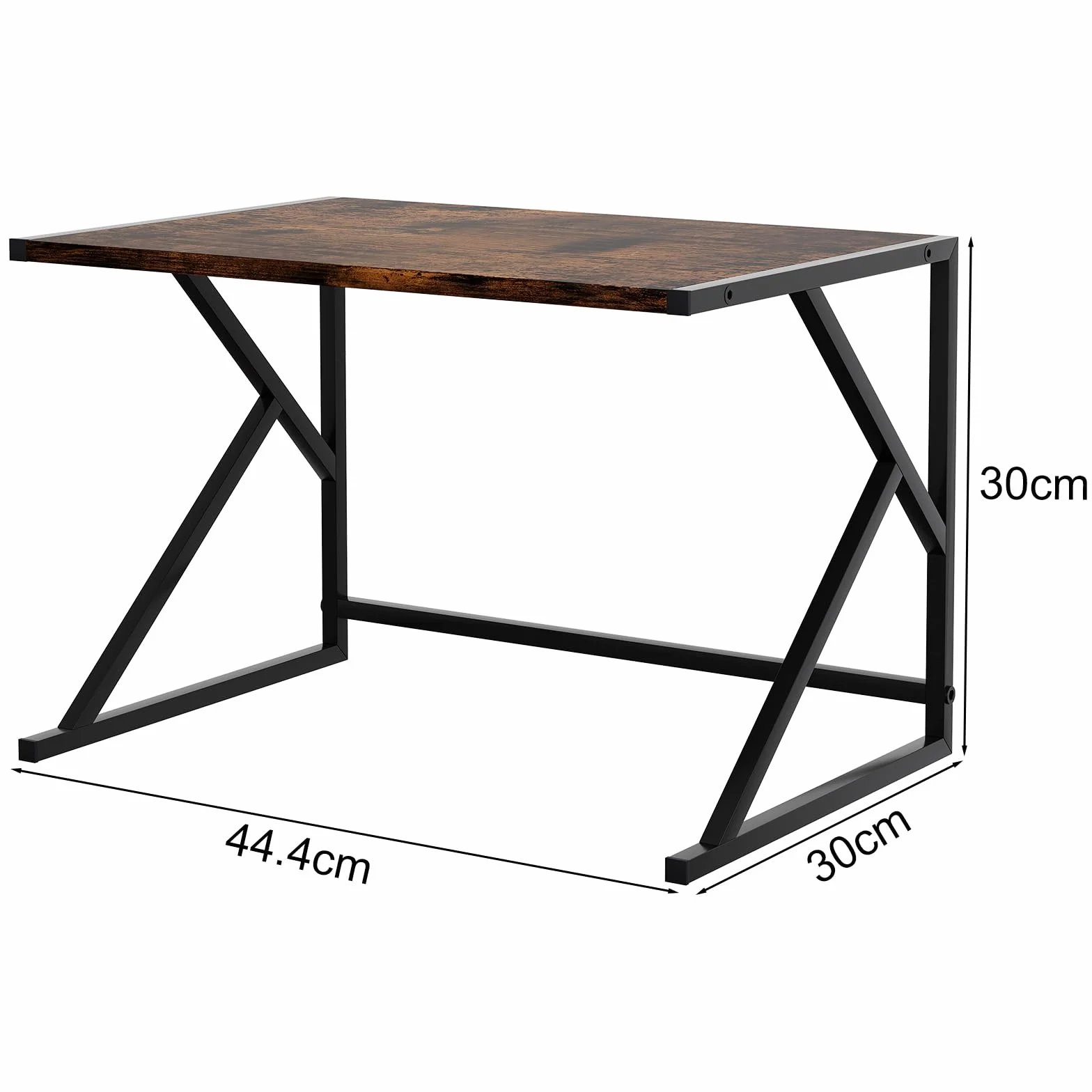 EasyPAG Supporto Stampante da Scrivania Metallo Legno,Ripiano per Stampante,Scaffale Porta Stampante per Ufficio & Casa,Marrone