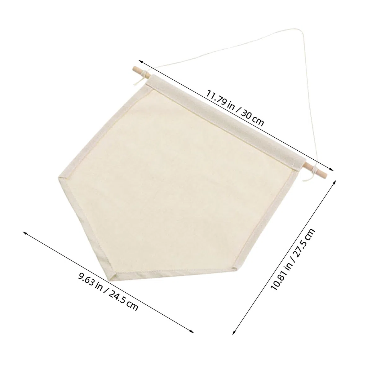BESTonZON Striscione da Parete in Tela Beige 6 Pezzi, Organizer Salvaspazio per Spille Smaltate e Spille, per Esposizione e Decorazione della Parete