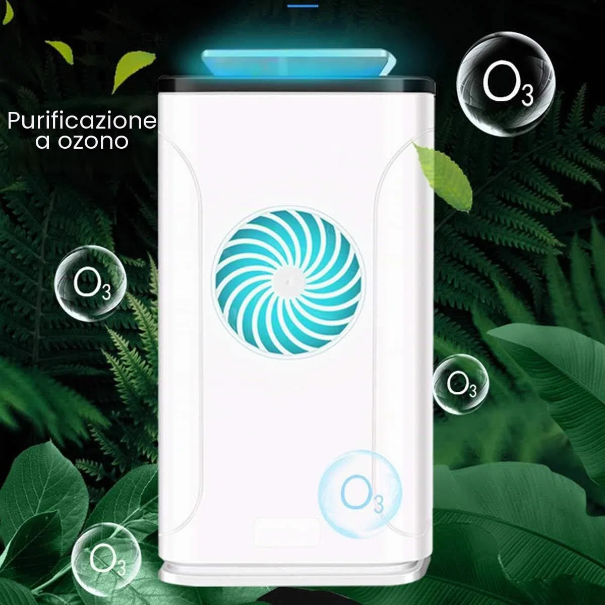 Depuragua - Depuratore d'aria 4 in 1 Ultra Violetta, Ozono, Filtro, Anione | Aspiratore per Fumo di Sigaretta | Cattura Odori Cucina | Anti Muffa | Ventilatore con Carbone Attivo, Bianco