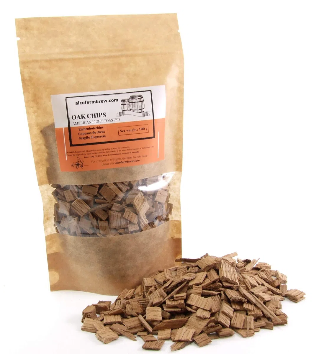 Set Scaglie di Quercia – 3 x 100g, Trucioli di Quercia, Set di Trucioli di Rovere Americano