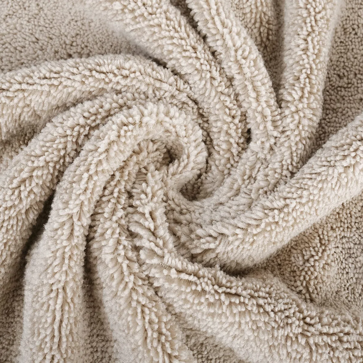 Polyte - asciugamano bagno premium in microfibra anti-pelucchi - ad asciugatura rapida - beige - 145 x 76 cm - set 4 pezzi
