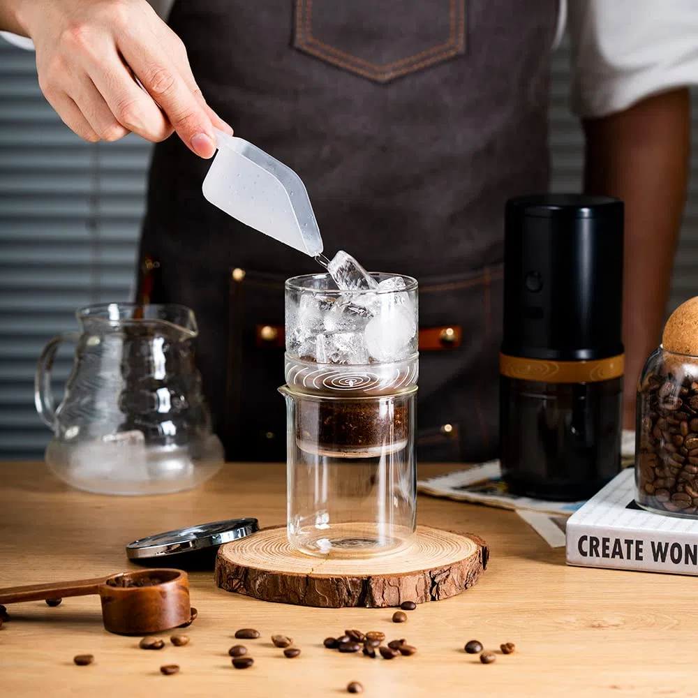 i Cafilas Cold Brew Dripper Cold Brew Coffee Maker, 2 in 1, 300 ml, per caffè e tè preparati a freddo, macchina da caffè per estrazione a freddo
