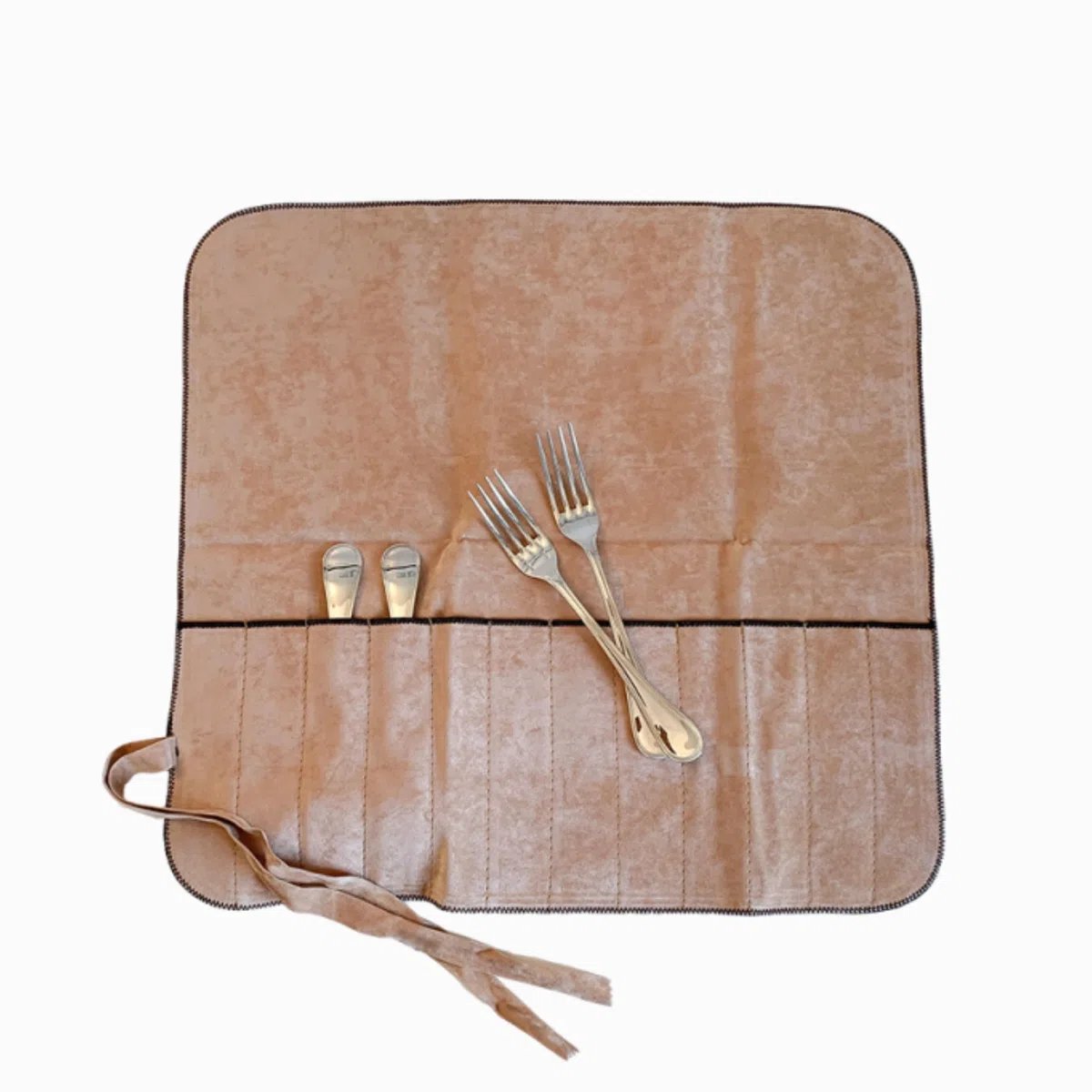 Hagerty Silver Guard Cutlery Roll Custodia per posate d'argento e placcate 41,5x40 cm I Pratica custodia antiossidante posate d'argento I Portaposate da 12 per forchette da frutta e pesce