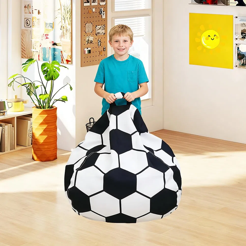 Coprisedile per bambini per animali di peluche, per bambini, per la cameretta dei bambini, con chiusura lampo per vestiti, giocattoli (calcio)